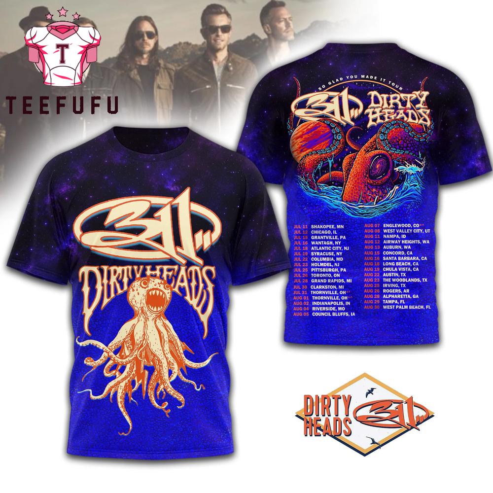 Dirty Heads 311 Band So Glad You Made Tour 2026 T Shirt