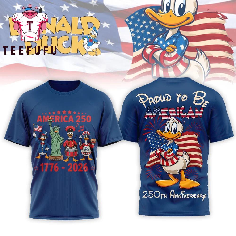 Donald Duck 250 Years of Freedom US Blue T Shirt