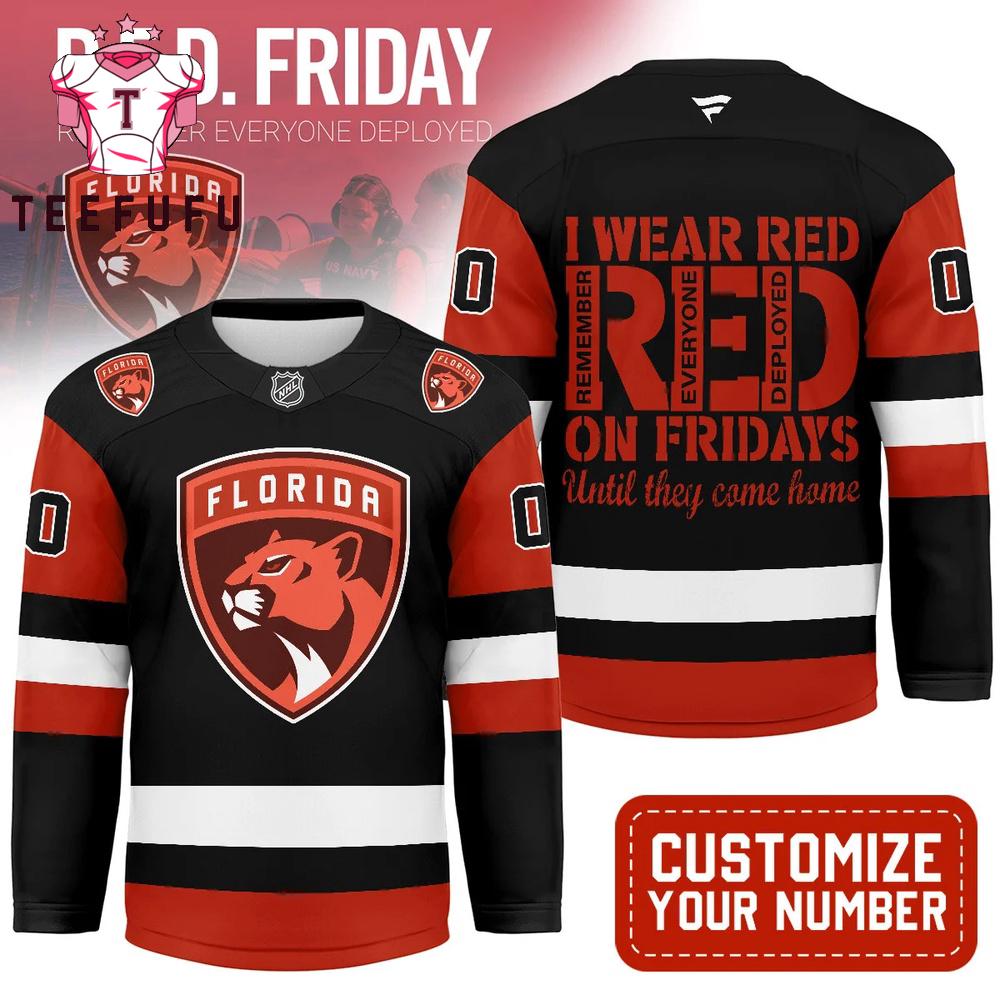 Florida Panthers NHL Red Friday Hockey Jersey