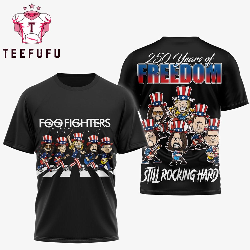 Foo Fighters 250 Years of Freedom America T Shirt