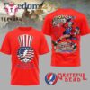 Grateful Dead 250th Anniversary 1776-2026 America Flag Red T Shirt