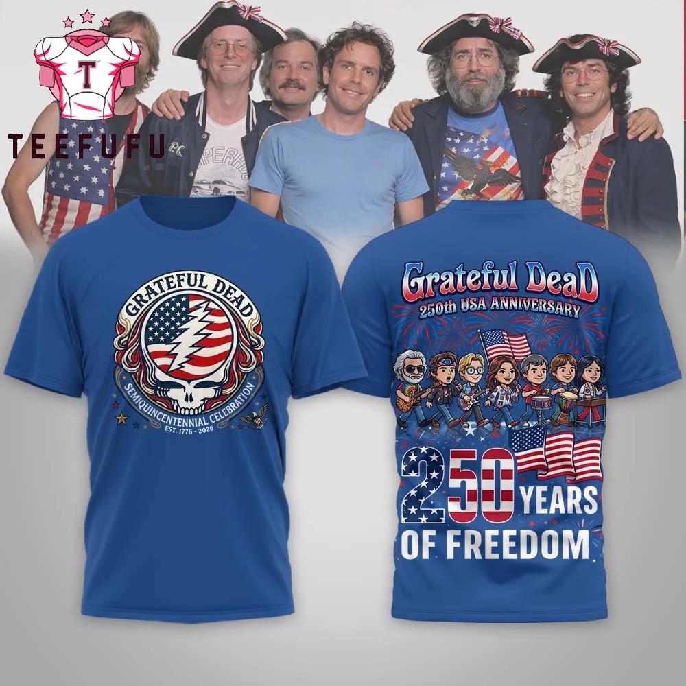 Grateful Dead 250th USA Anniversary Blue T Shirt