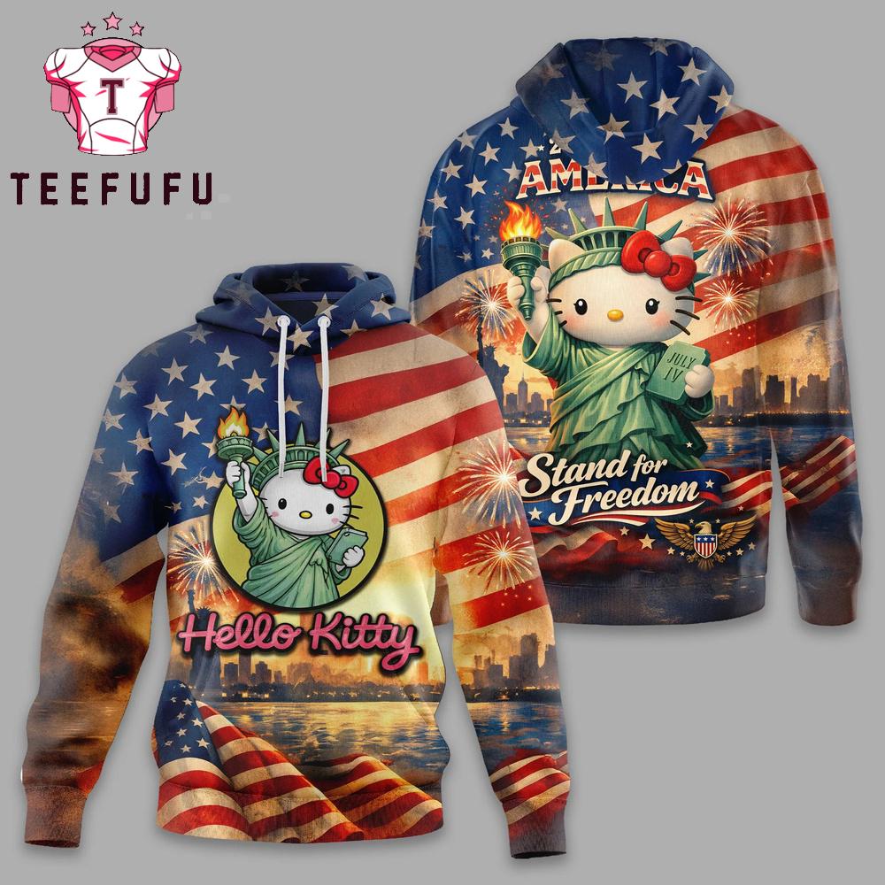 Hello Kitty 250 Years of America Stand for Freedom Hoodie