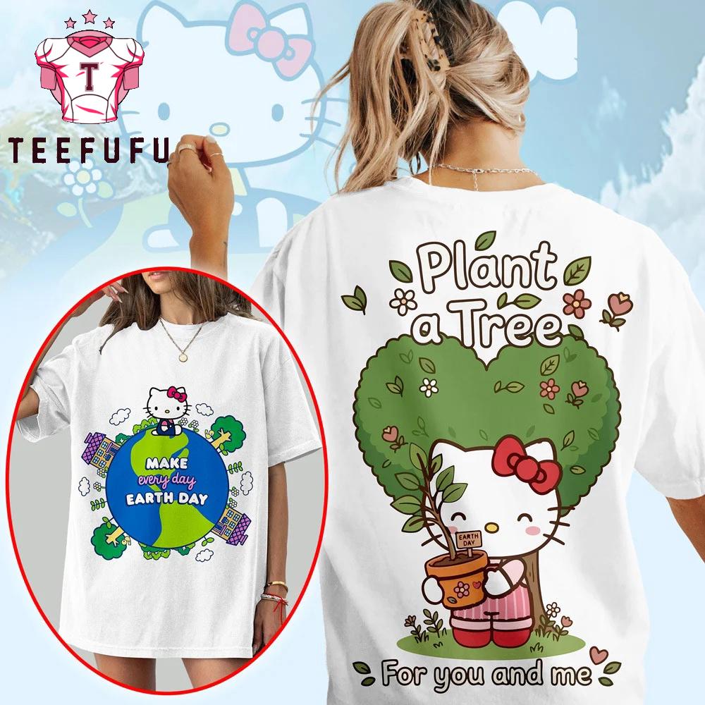 Hello Kitty Happy Earth Day 2026 White T Shirt