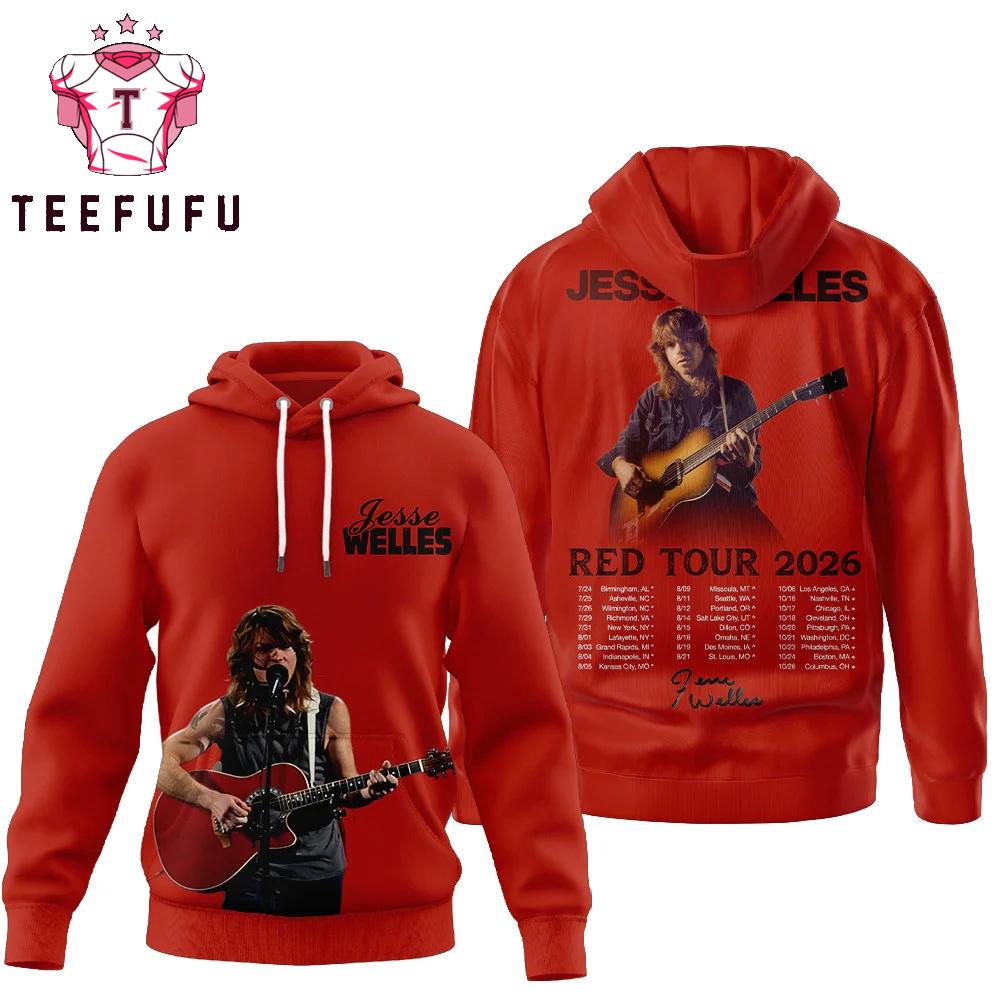 Jesse Welles Red Tour 2026 Hoodie