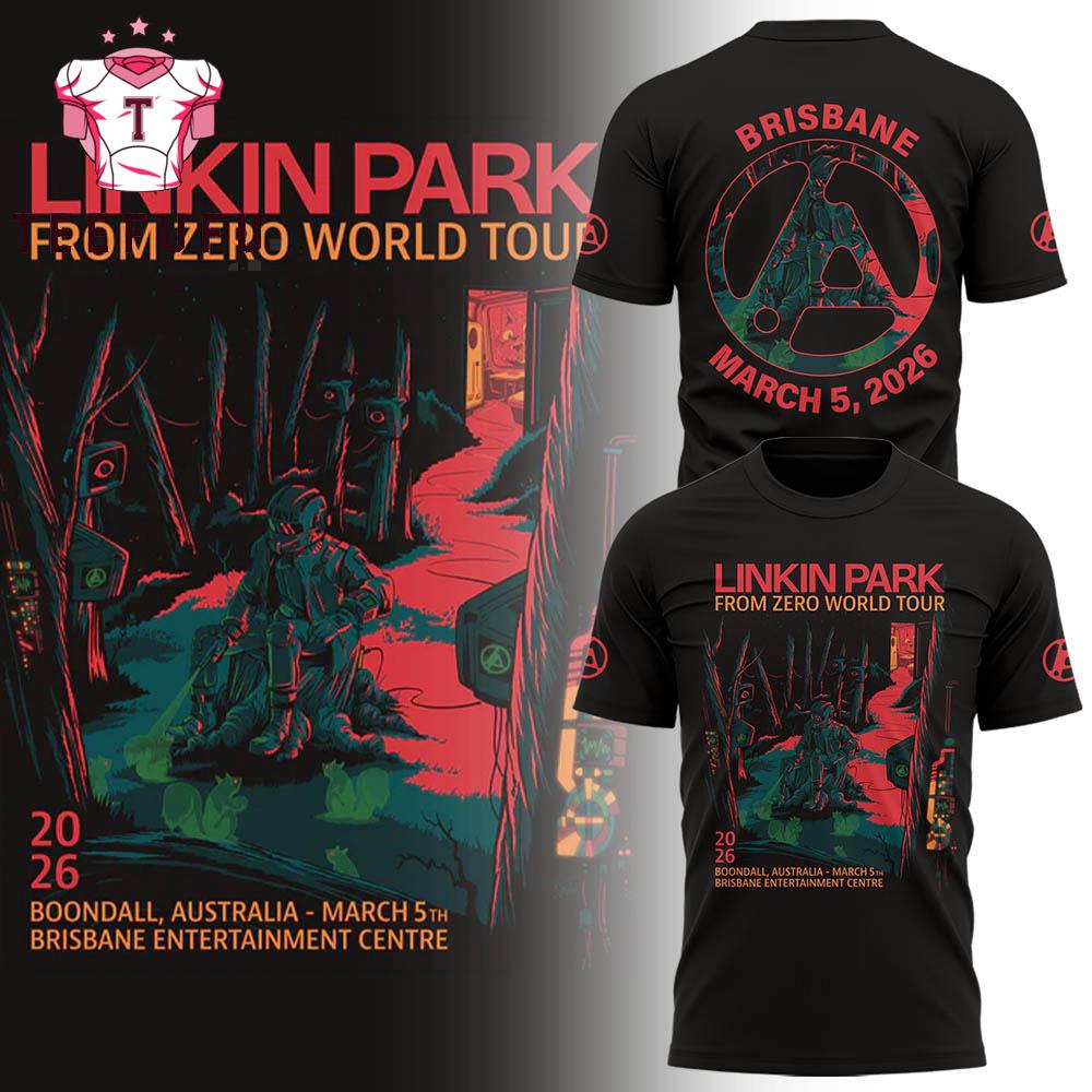 LINKIN PARK From Zero World Tour 2026 Australia Black T Shirt