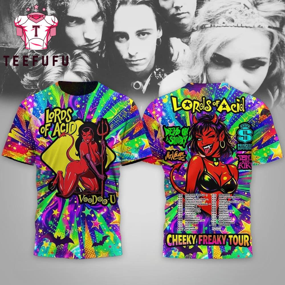 Lords of Acid Cheeky Freaky Tour 2026 T Shirt
