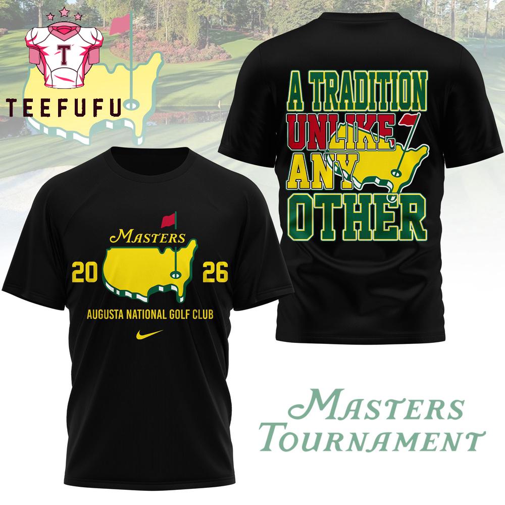 Masters Tournament 2026 Augusta National Golf Club Black T Shirt