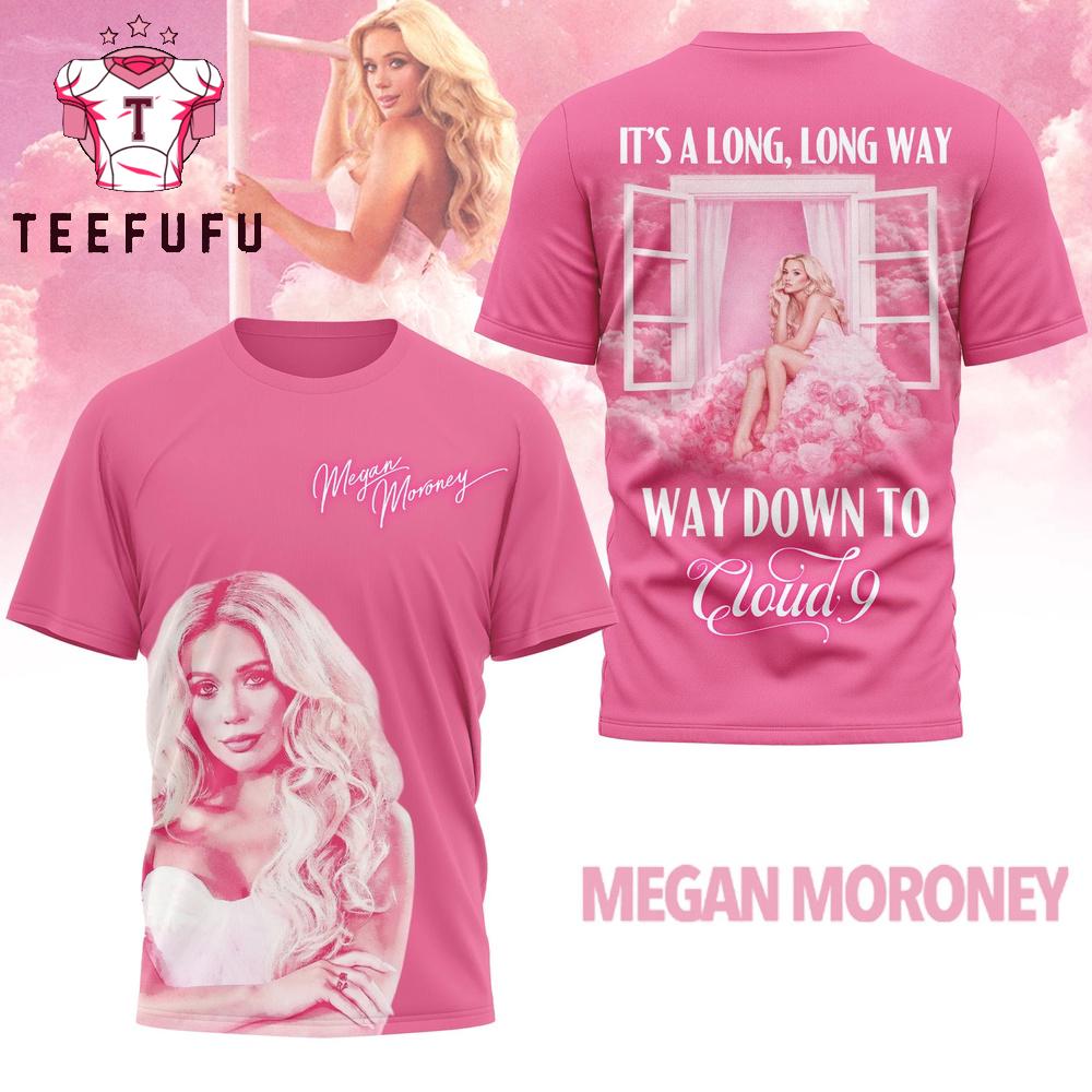 Megan Moroney Way Down to Cloud 9 Pink T Shirt