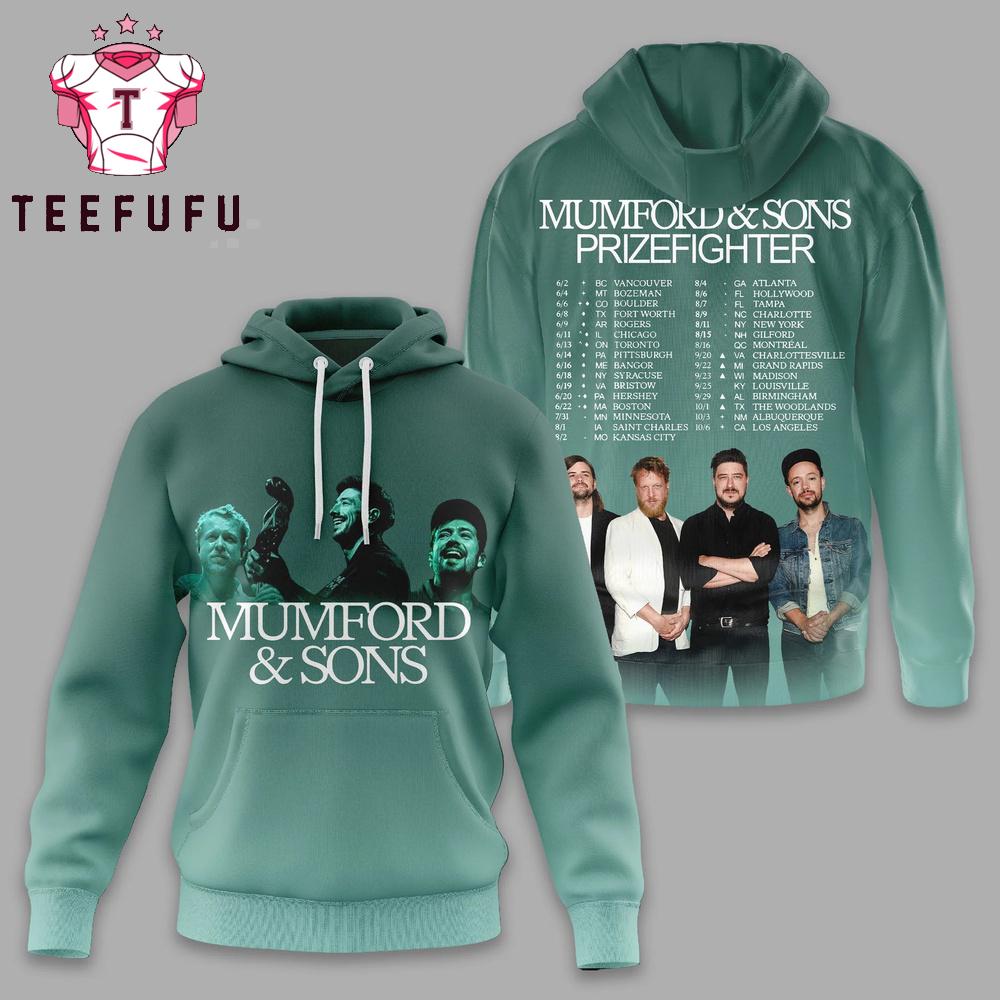 Mumford And Sons Prizefighter Tour 2026 Hoodie