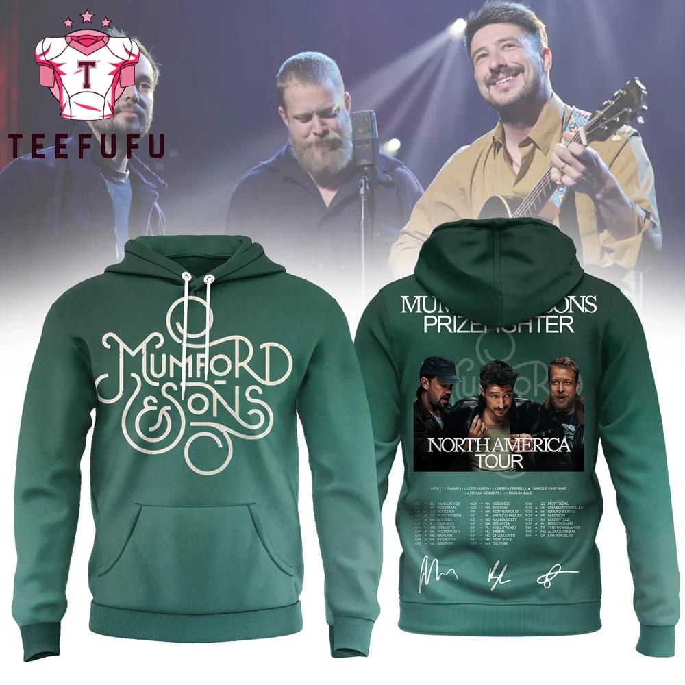 Mumford & Sons Prizefighter North America Tour 2026 Hoodie