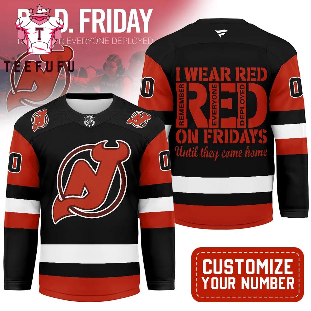 New Jersey Devils NHL Red Friday Hockey Jersey