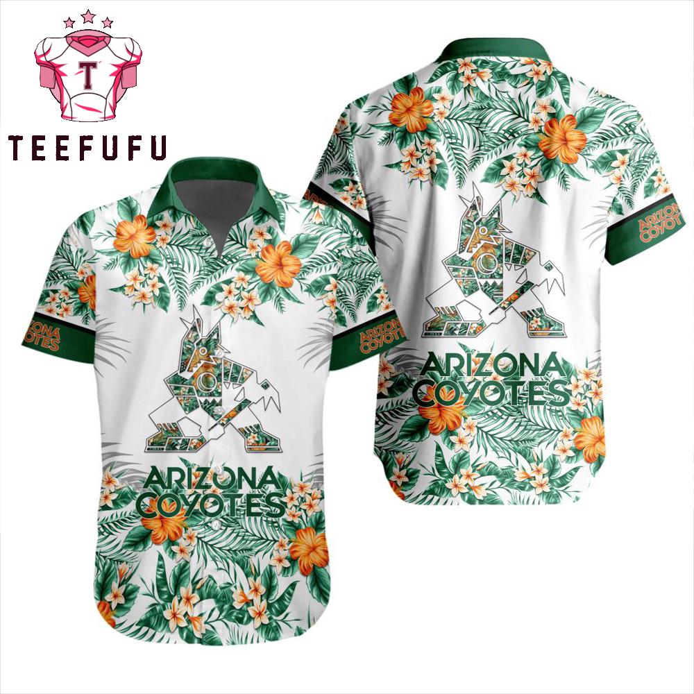 NHL Arizona Coyotes Special New Button Hawaiian Shirt