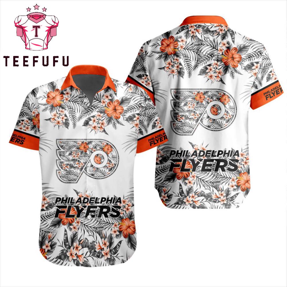 NHL Philadelphia Flyers Special New Button Hawaiian Shirt