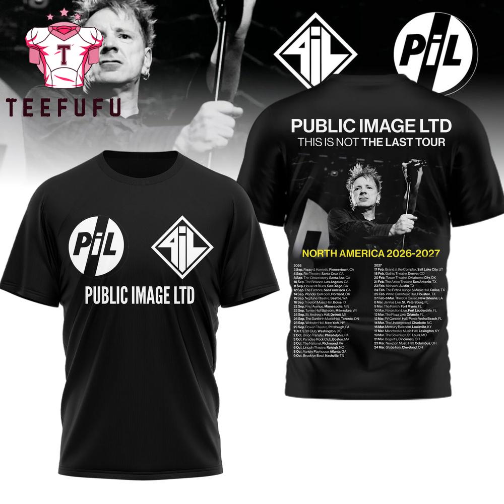 Public Image LTD North America 2026-2027 Tour T Shirt