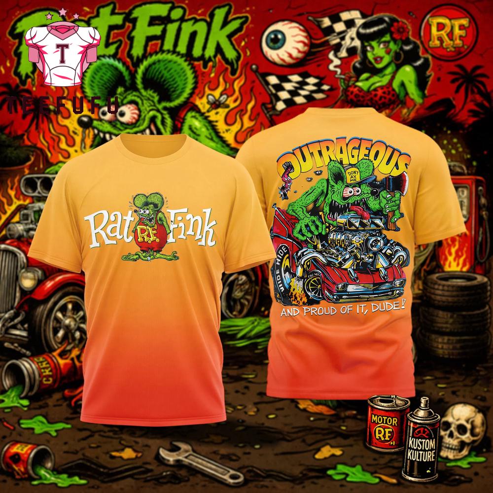 Rat Fink Outrageous Yellow T Shirt