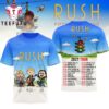 Rush Fifty Something 2027 Tour Chibi Signature 3D Shirt