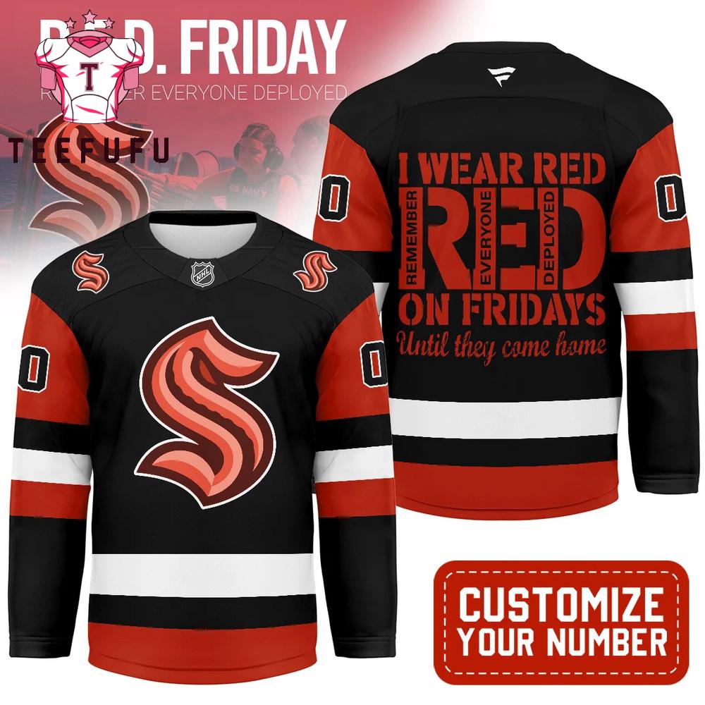 Seattle Kraken NHL Red Friday Hockey Jersey