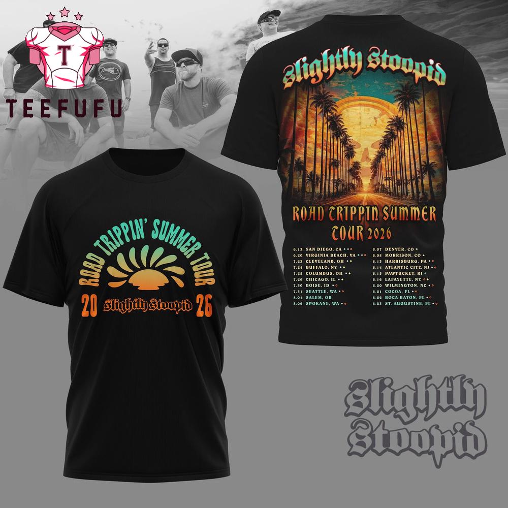 Slightly Stoopid Road Crippin Summer Tour 2026 3D Shirt