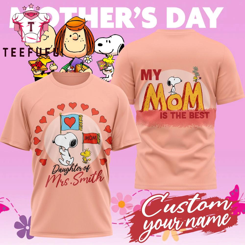 Snoopy 2026 Mother's Day Pink 3D T Shirt