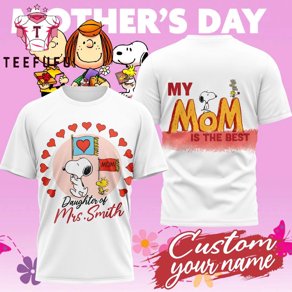 Snoopy 2026 Mother's Day White 3D T Shirt