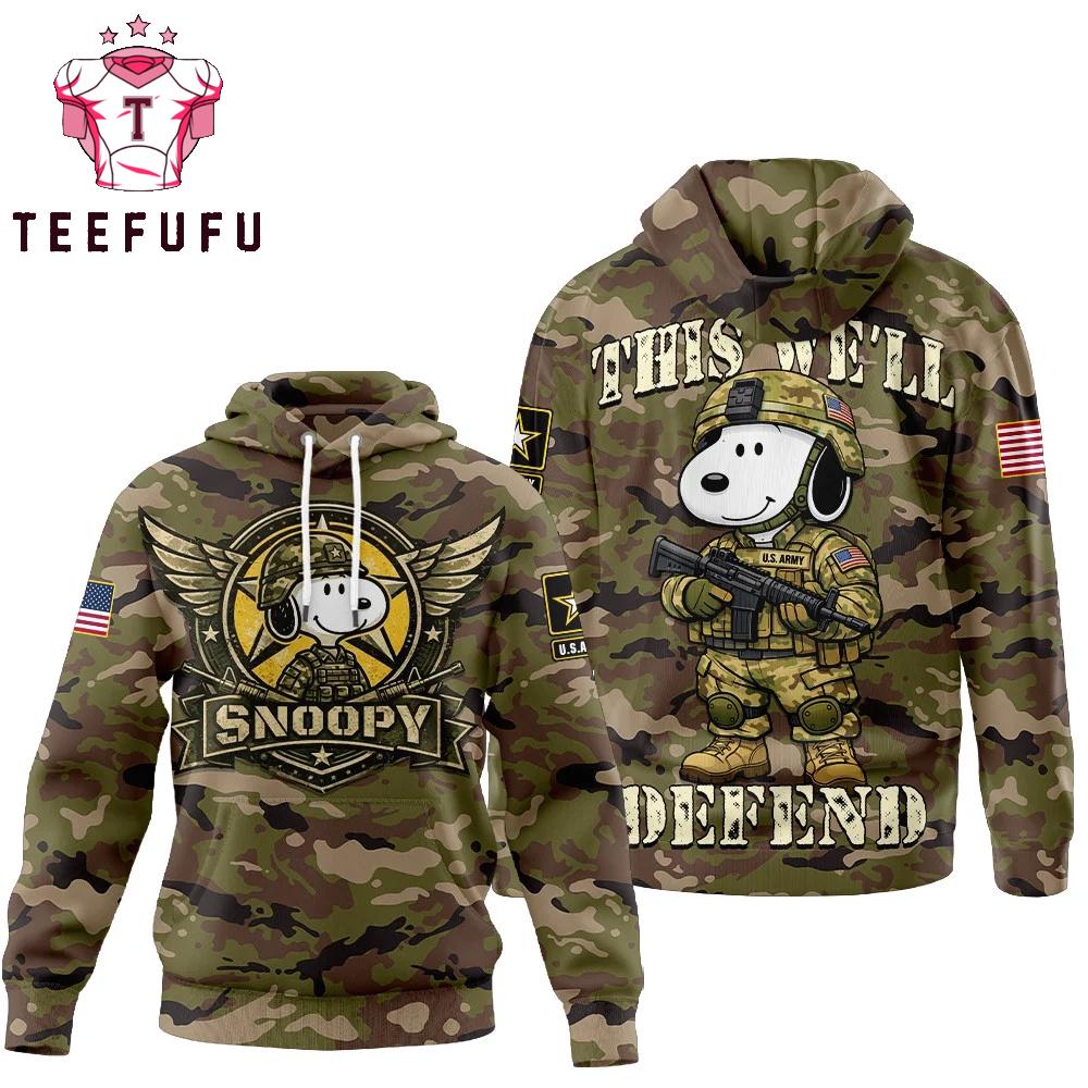 Snoopy US Army Veterans 2026 New Hoodie