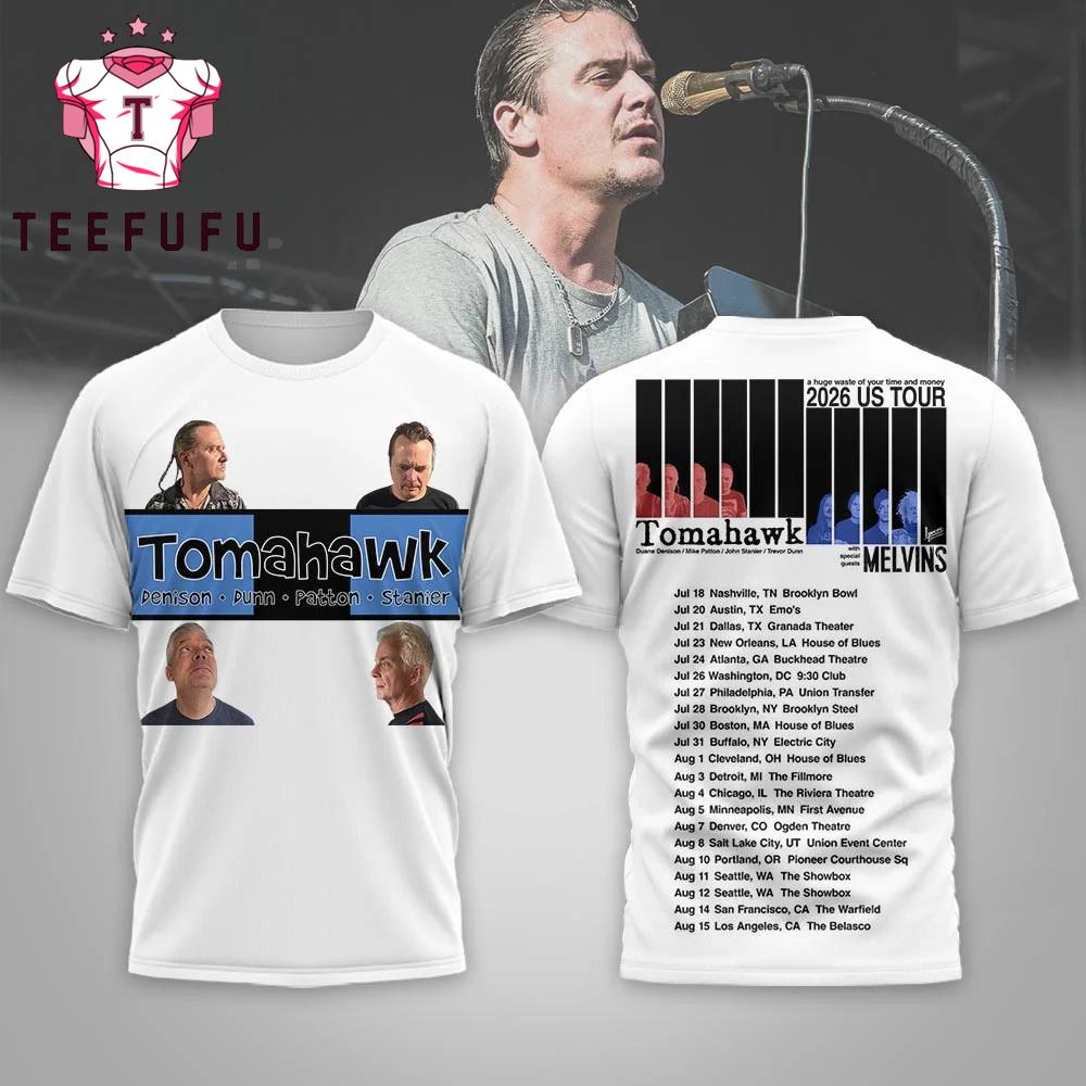 Tomahawk 2026 US Tour 3D Shirt