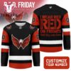 Washington Capitals NHL Red Friday Hockey Jersey