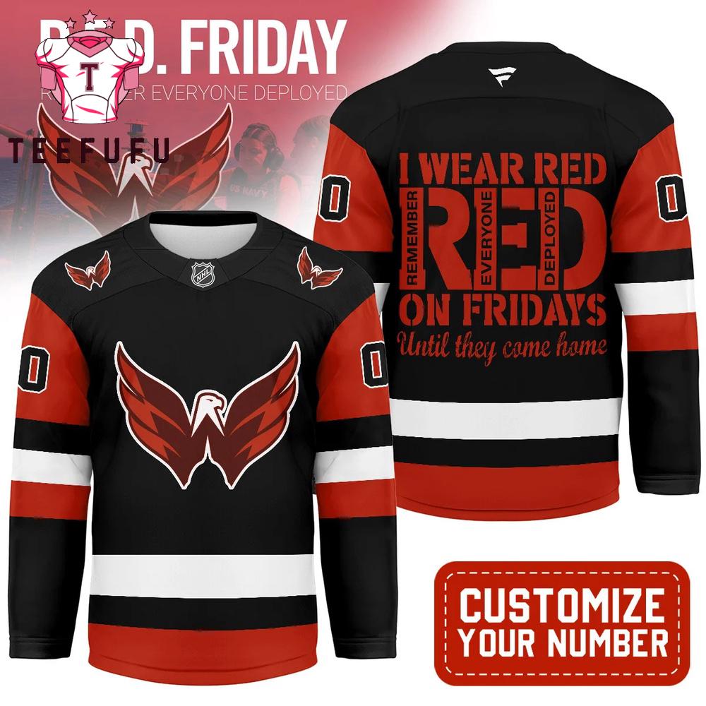 Washington Capitals NHL Red Friday Hockey Jersey