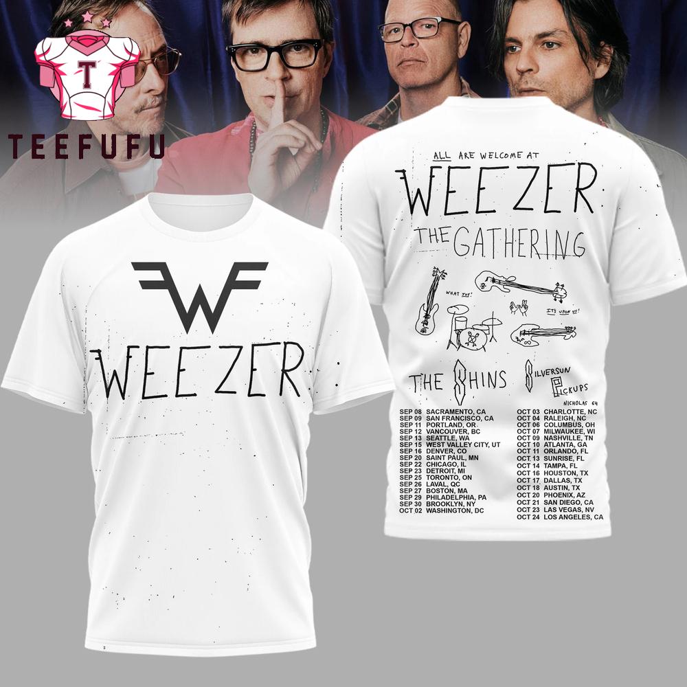 Weezer 2026 Music Tour T Shirt