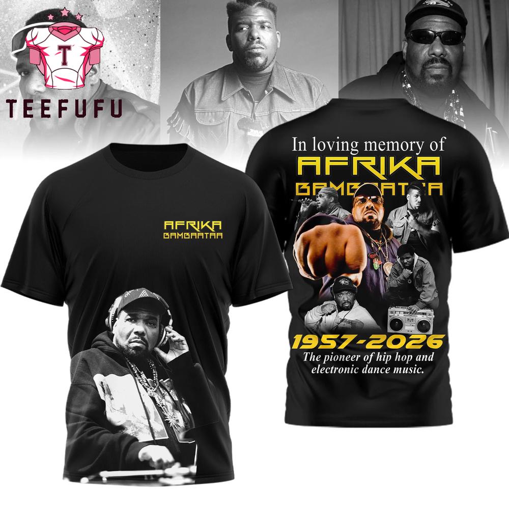 Afrika Bambaataa 1957-2026 T Shirt
