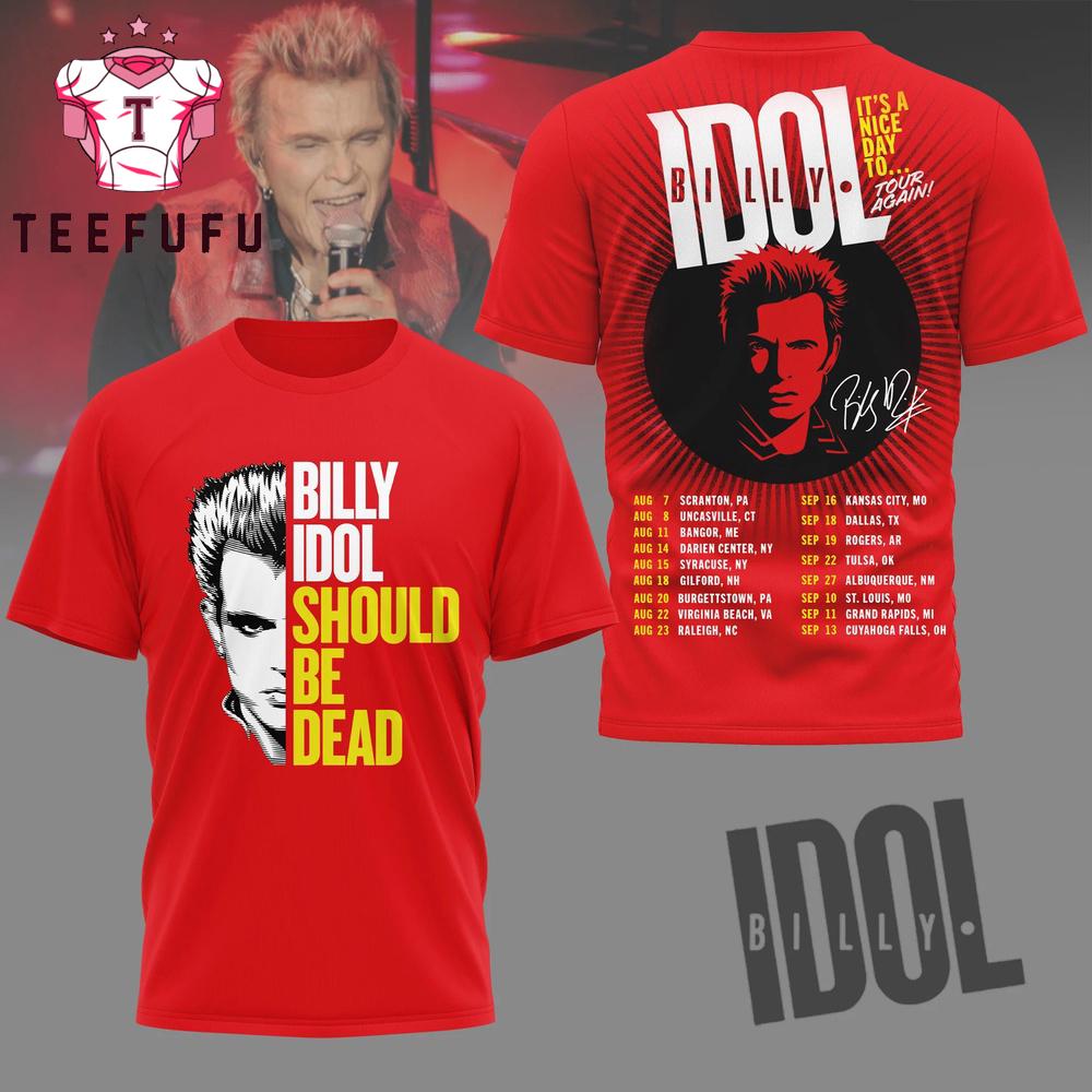 Billy Idol 2026 Tour T Shirt