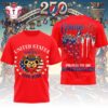 Grateful Dead 1776-2026 250 Years of America Red T Shirt