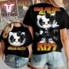 Hello Kitty x Kiss Band Rock And Roll All Nite Black T Shirt