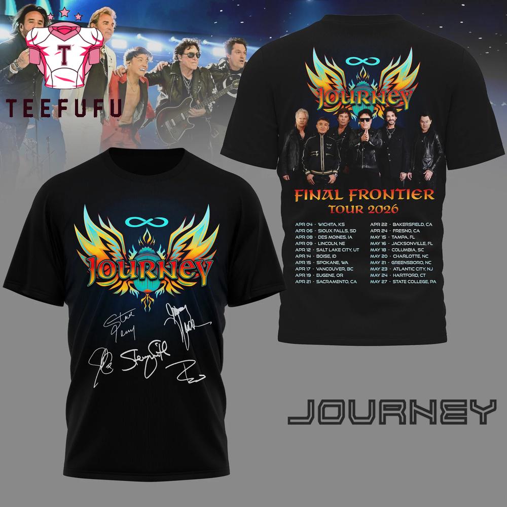 Journey Final Frontier Tour 2026 T Shirt