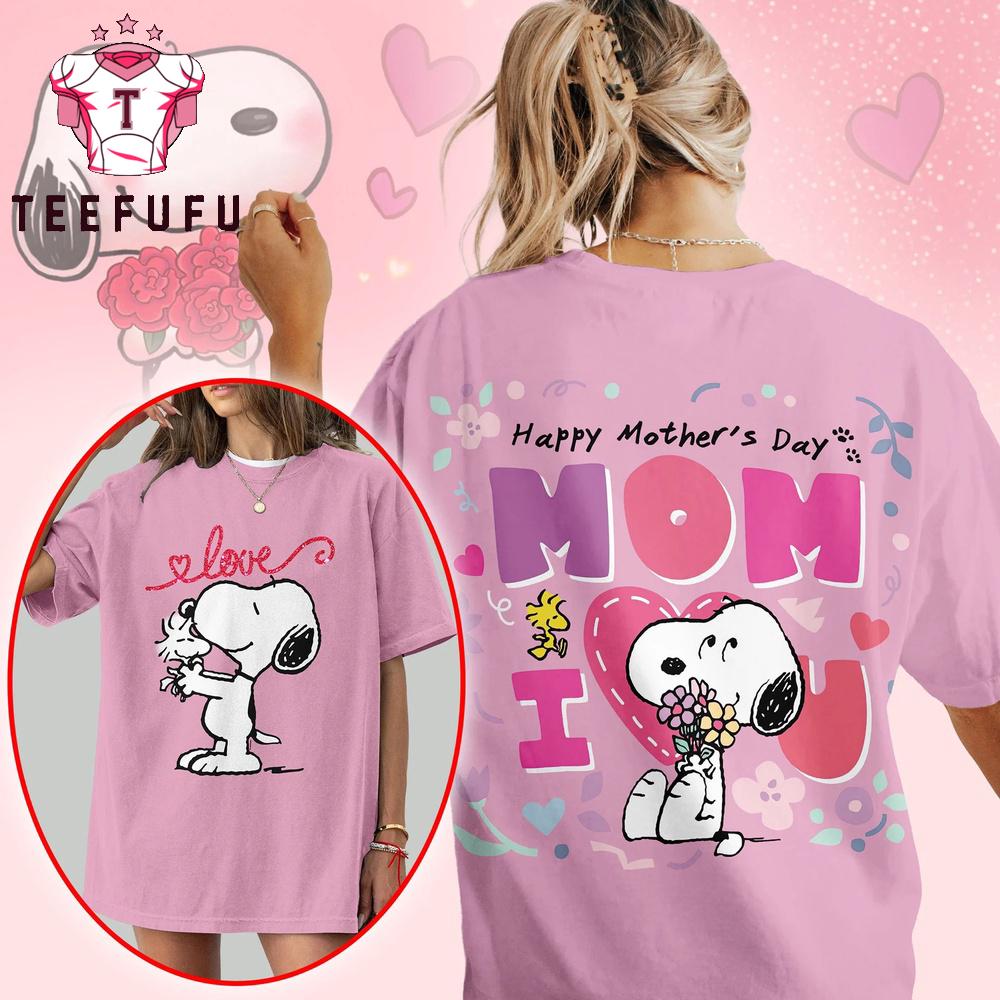 Snoopy Happy Mother Day 2026 Pink 3D T Shirt