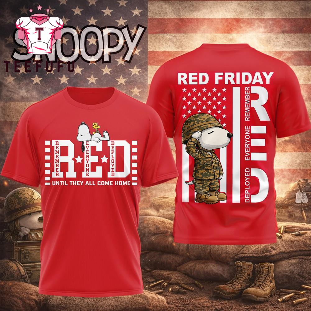 Snoopy Red Friday Veterans 2026 T Shirt