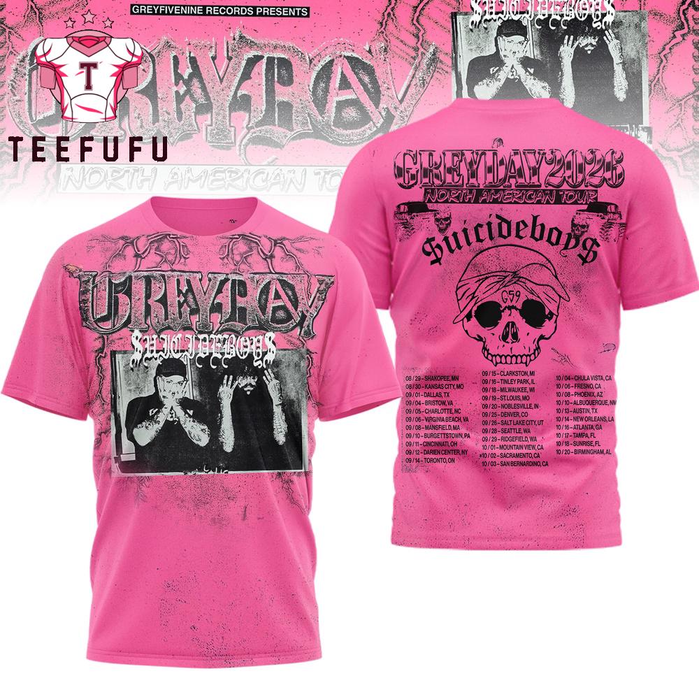 Suicideboys 2026 Tour Pink Design T Shirt