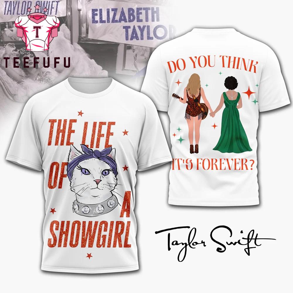 Taylor Swift The Life of A Showgirl White T Shirt