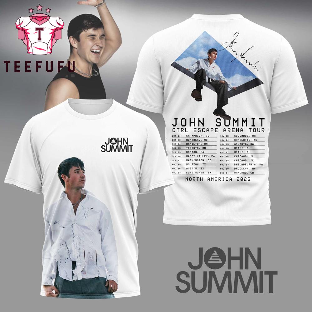 John Summit Ctrl Escape Arena Tour 2026 T Shirt