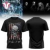 Megadeth Rock Band 2026 Signed Ameica Flag T Shirt , Music Trend Shirt Megadeth Rock Band 2026 Signed Ameica Flag T Shirt