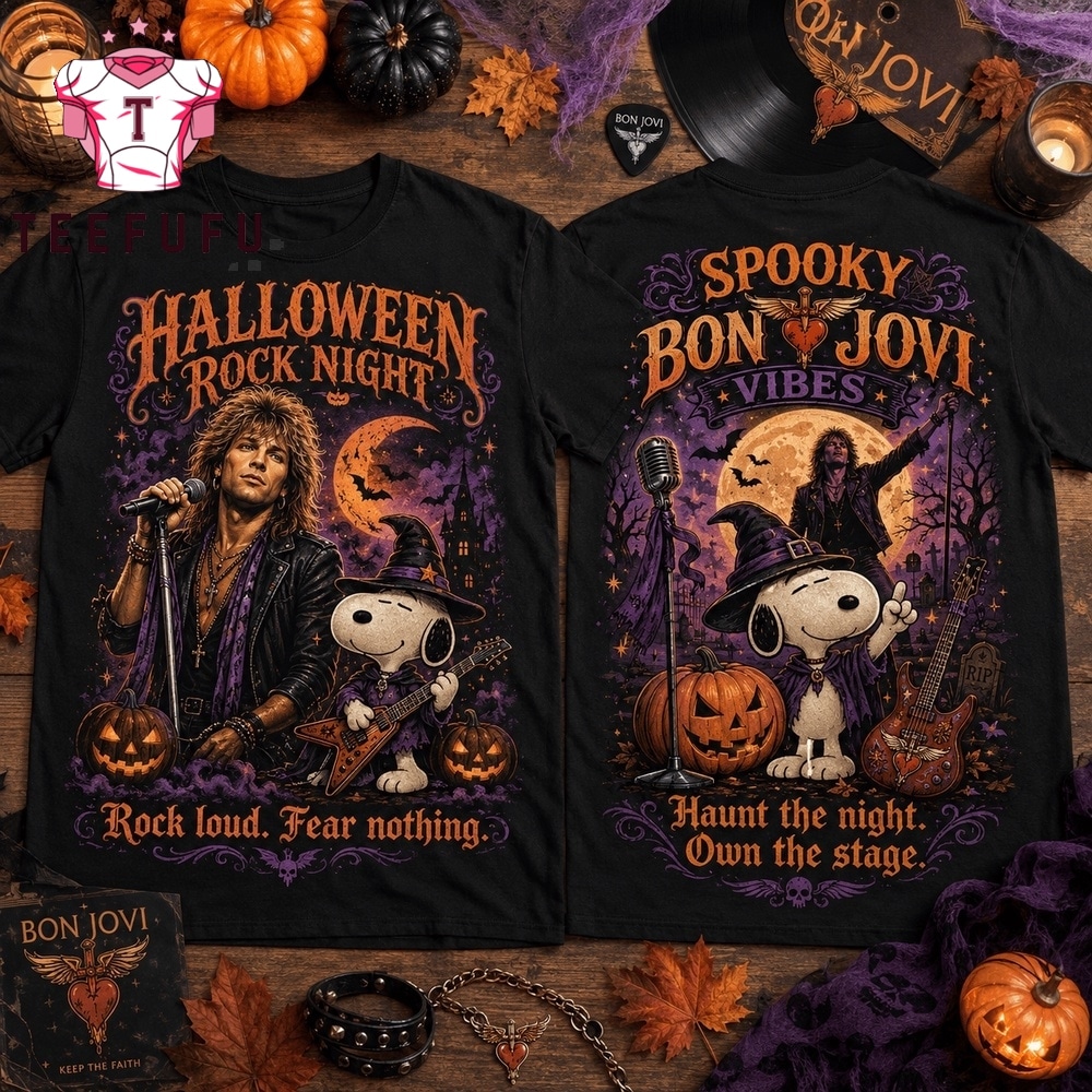 Spooky Bon Jovi Rock Night 3D Shirt , Music Trend Shirt Spooky Bon Jovi Rock Night 3D Shirt