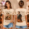 Zach Bryan Autumn Pumpkins Vintage Portrait Unisex 3D Shirt , Music Trend Shirt Zach Bryan Autumn Pumpkins Vintage Portrait Unisex 3D Shirt