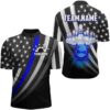 American Bowling Jersey Custom Bowling Shirt For Men Team Bowling Quarter Zip Shirt, Custom Team Bowling Jerseys, Bowling Shirts