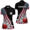 American Flag Custom Women'S Bowling Quarter Zip Shirts, Patriotic Strike Bowling Jerseys , Custom Bowling Shirts, Bowling Gift Ideas 2 American Flag Custom Women'S Bowling Quarter Zip Shirts, Patriotic Strike Bowling Jerseys , Custom Bowling Shirts, Bowling Gift Ideas