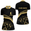 Black&Gold Bowling Quarter-Zip Shirt Women Custom Bowling Jersey Vintage Bowling Team League Shir, Custom Bowling Shirts, Bowling Gift Ideas 1 Black&Gold Bowling Quarter-Zip Shirt Women Custom Bowling Jersey Vintage Bowling Team League Shir, Custom Bowling Shirts, Bowling Gift Ideas