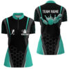 Black Women'S Bowling Shirt Quarter-Zip Custom Ladies Bowlers Jersey, Team Bowling Outfits Turquoise, Custom Bowling Shirts 1 Black Women'S Bowling Shirt Quarter-Zip Custom Ladies Bowlers Jersey, Team Bowling Outfits Turquoise, Custom Bowling Shirts