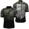 Black green camo Men's bowling Quarter Zip shirts Custom American flag patriotic bowling team jerseys, Custom Team Bowling Jerseys 2 Black green camo Men's bowling Quarter Zip shirts Custom American flag patriotic bowling team jerseys, Custom Team Bowling Jerseys