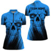 Blue Grunge Skull Bowling Quarter Zip Shirt Shirts For Women Custom Bowling Team League Jerseys, Custom Bowling Shirts, Bowling Gift Ideas 1 Blue Grunge Skull Bowling Quarter Zip Shirt Shirts For Women Custom Bowling Team League Jerseys, Custom Bowling Shirts, Bowling Gift Ideas
