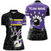 Bowling Camo Quarter Zip Shirt For Women Custom Team Bowling League Jerseys, Gift For Bowlers Purple, Custom Bowling Shirts 1 Bowling Camo Quarter Zip Shirt For Women Custom Team Bowling League Jerseys, Gift For Bowlers Purple, Custom Bowling Shirts